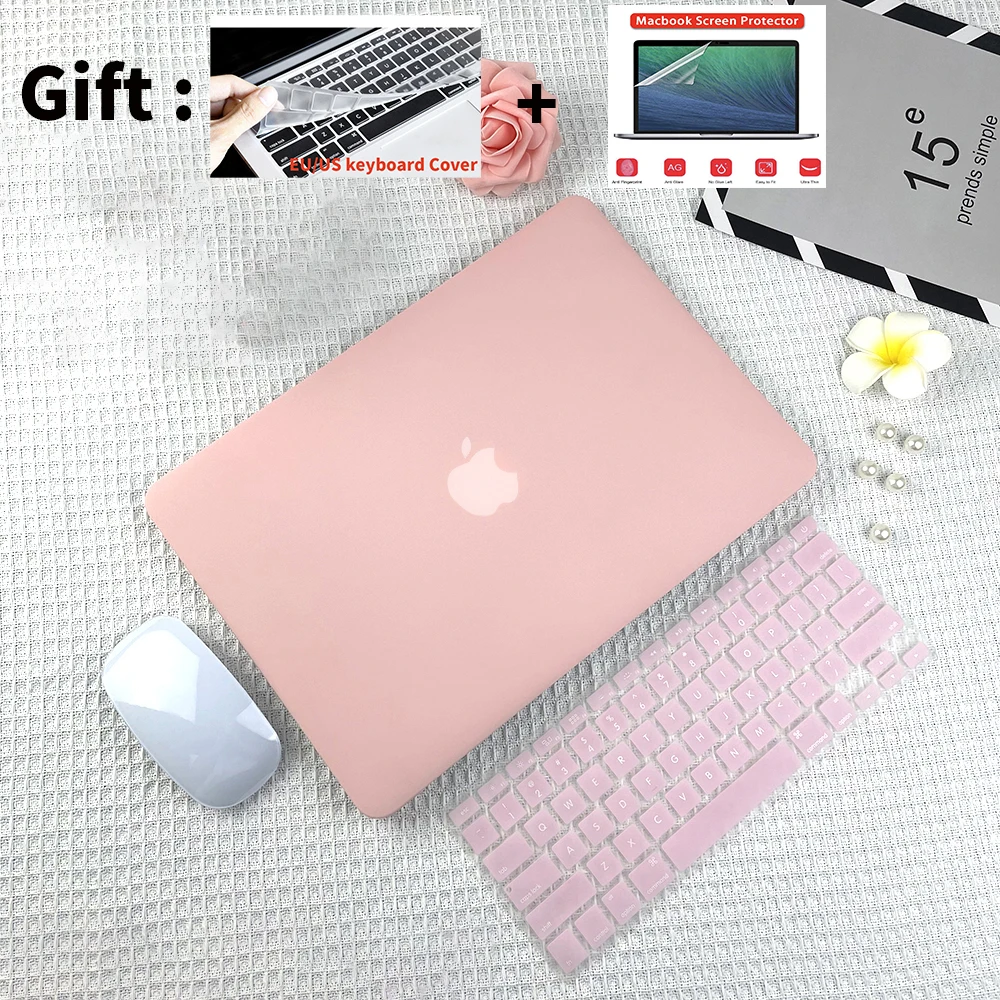 Матовый Жесткий Чехол для ноутбука Macbook Pro Air M1 13 A2338 A2251 чехол A2337 A2179 с чехлом