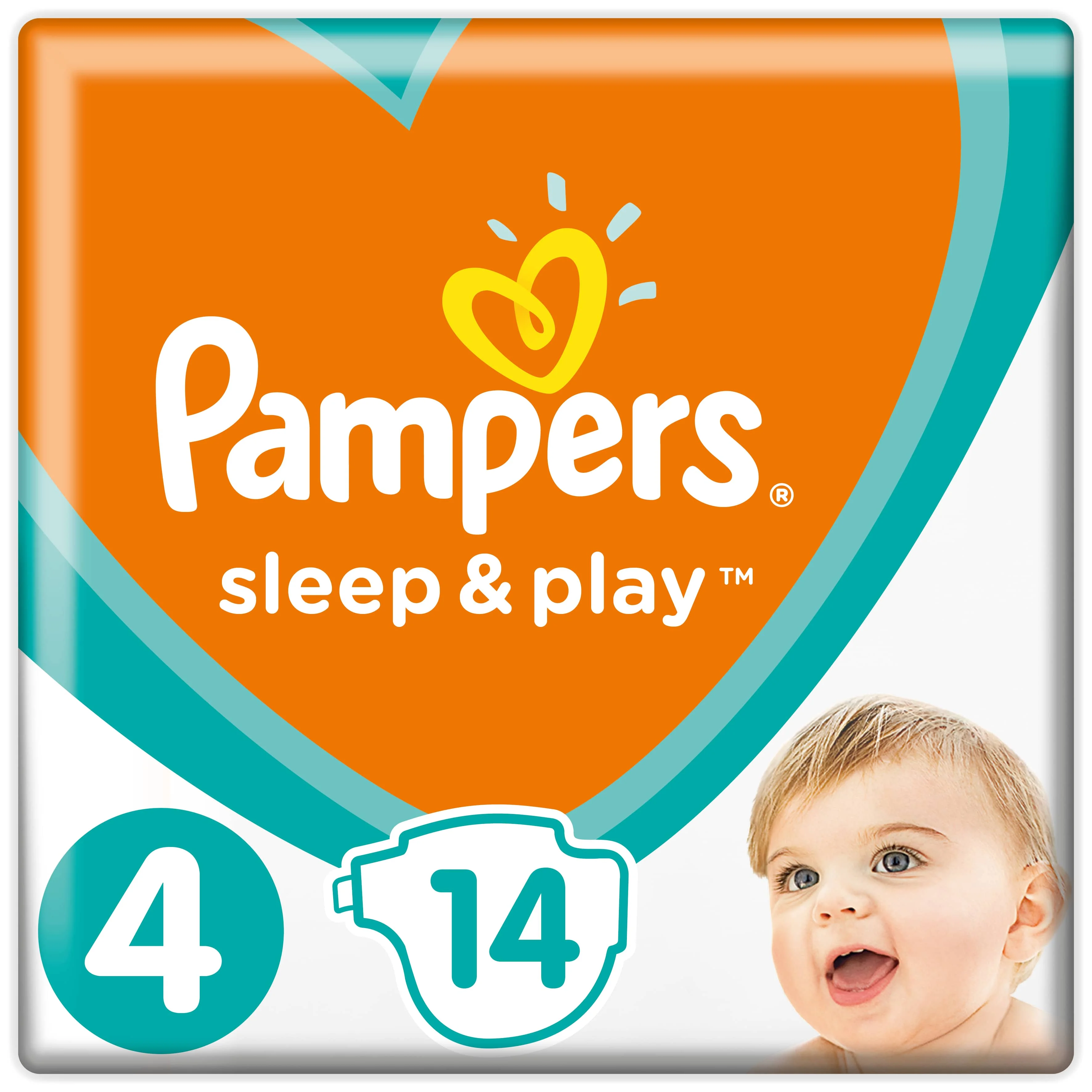 Подгузники Pampers Sleep& Play 9-14 кг, 4 размер, 14шт