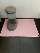 Waterproof Non-slip Pet Mat For Dog Cat Solid Color Silicone Pet Food Mat Pet Bowl Drinking