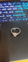 Anillo ajustable con apertura de anillos de Color dorado para mujer, con diseño de garra de gato y pata de oso, boda romántica, cristal Rosa CZ, regalos de amor, joyería
