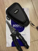 Booms Fishing-Alicates de pesca de acero inoxidable F07, cortadores de trenzas, crimpadora, removedor de anzuelos, herramienta de equipo de pesca resistente al agua salada