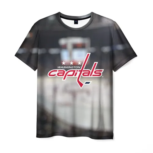 Мужская футболка 3D Washington capitals | одежда