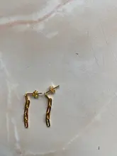 ROXI Ins-Pendientes largos redondos de geometría para mujer, aretes de pisapapeles, Piercing, joyería de plata de ley 925, aretes