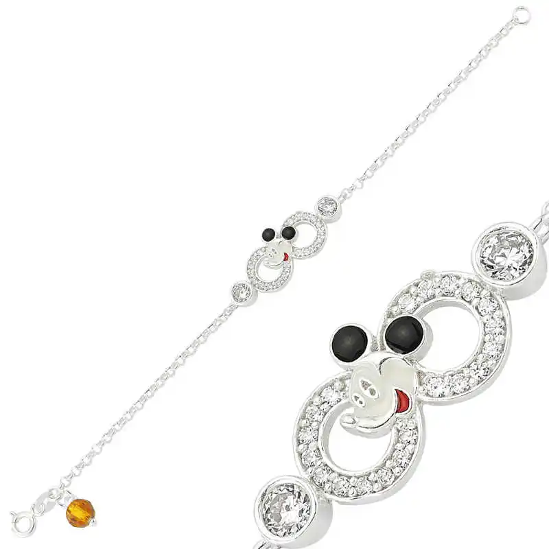 

Silver Miki Mouse Infinity Child Bracelet