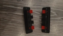 Terminal de conector de posiciones de plástico, 2 uds., conector Push-In, muelle de carga, terminales de altavoz de Audio, Clips para Breadboard