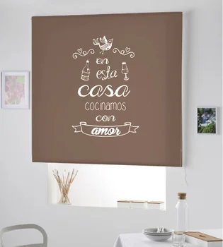 

Blind Iroa roll for kitchen/Cook with love ROLLER BLINDS TRANSLUCENT! (CAFE 100X175)