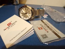 NAVIFORCE-Reloj informal de cuarzo totalmente de acero para hombre, cronógrafo deportivo resistente al agua con fecha, pulsera militar, mejor marca, masculino