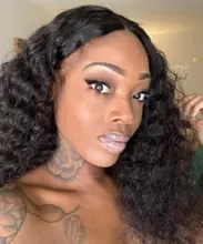 Marrón de la onda de agua peluca con malla Frontal #4 #2 T parte rizado Peluca de cabello humano transparente pelucas de encaje para las mujeres de cabello humano 13X4X1 peluca Frontal