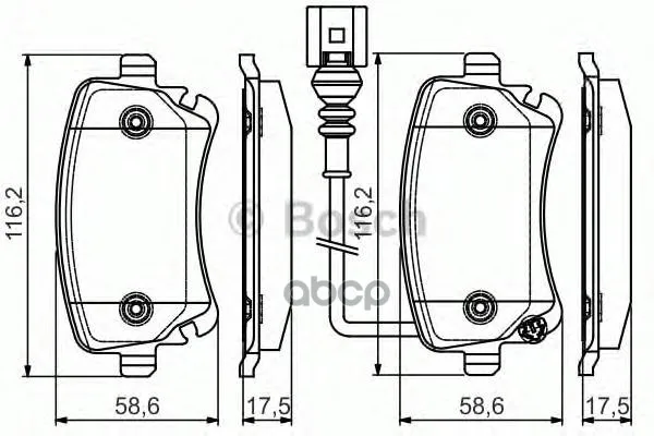Колодки Тормозные Дисковые Задние Premium 2 Bosch арт. 0986495094