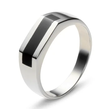 

Esthete print with 1 Onyx made of silver