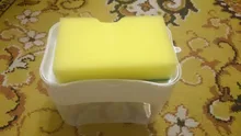 Kit dispensador de detergente portátil para cocina lavavajillas, caja de jabón con soporte de esponja, presión de la mano, herramienta de dispensación líquida