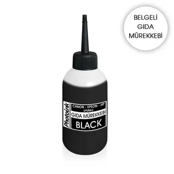 

Canon/HP COMPATIBLE 100 ml. BLACK FOOD Ink