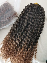 8 12 Ombre Marley ganchillo pelo Afro Kinky Twist trenza sintética a Crochet bohemio cabello rizado trenzado extensión del pelo Expo De La Ciudad