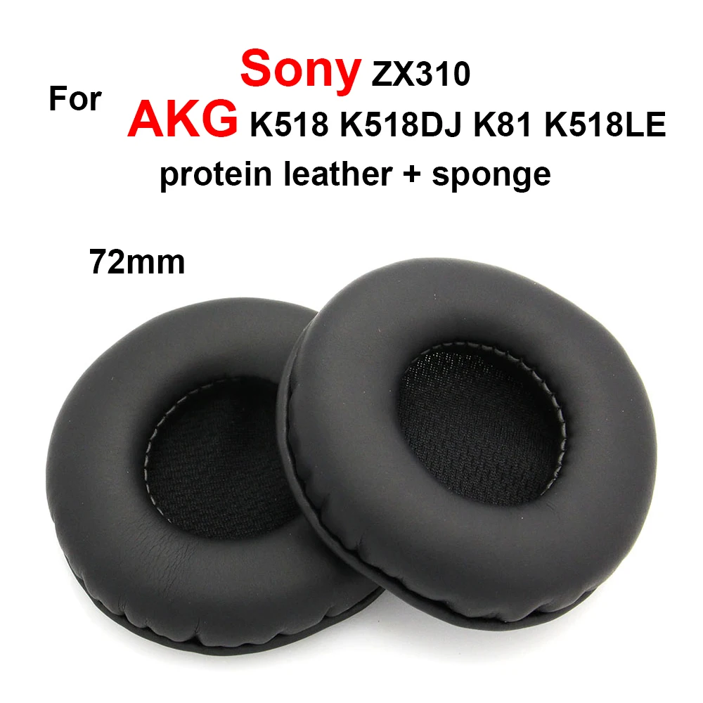 72mm Ear Pads Ear Cushions Replacement For Sony Zx310 For Akg K518