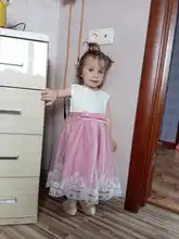 Vestido de verano para niñas, ropa de fiesta y boda, tutú de princesa con flores, baile de graduación