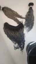 La Reina 1/paquete 3/4 1B 613 Rubio degradado Color platino dos tono de las raíces de la onda profunda Malasia paquete Remy extensiones de cabello humano