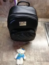 De las mujeres de la moda pequeña mochila chicas mochilas negro mochilas para mujer moda para chicas mujer bolsas mochila cuero bolso Negro Bolsa de la escuela