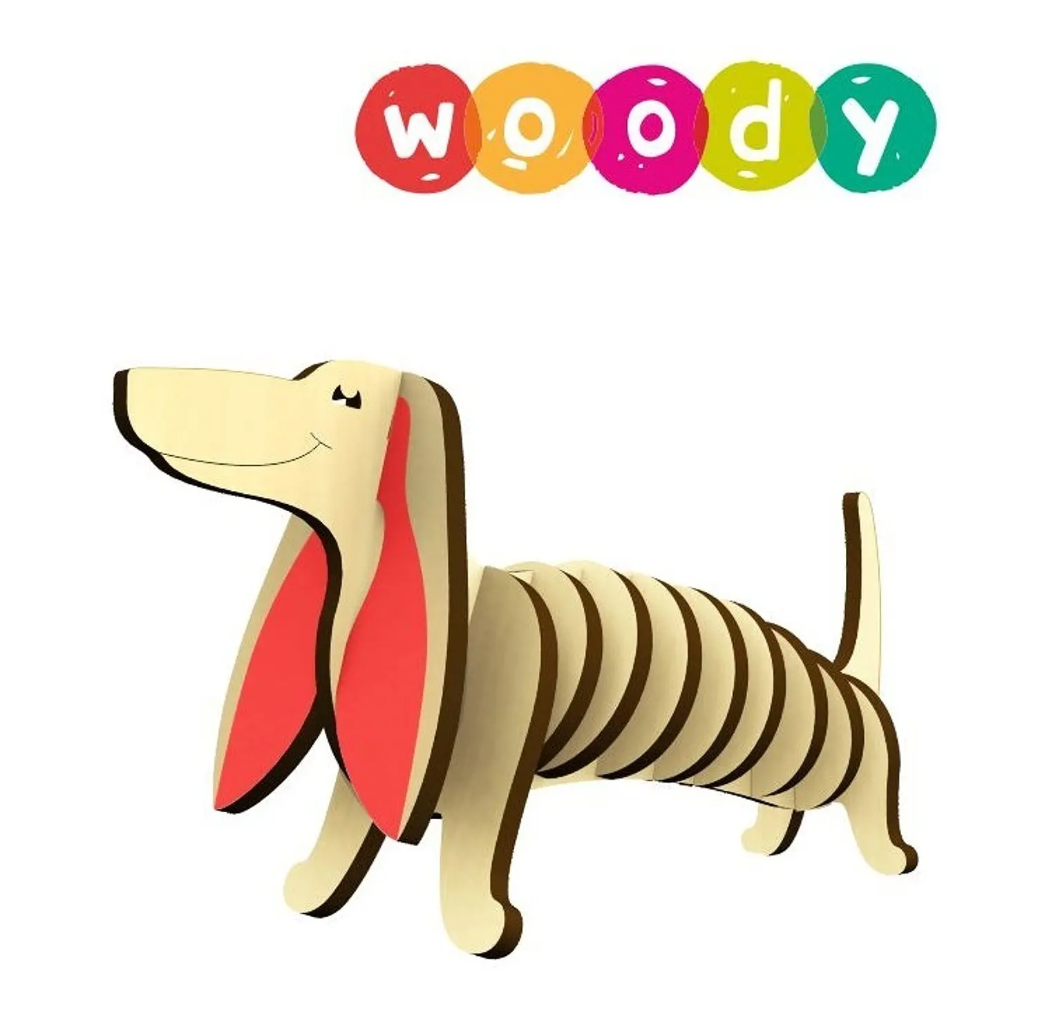3D конструктор Woody Такса Пружинка