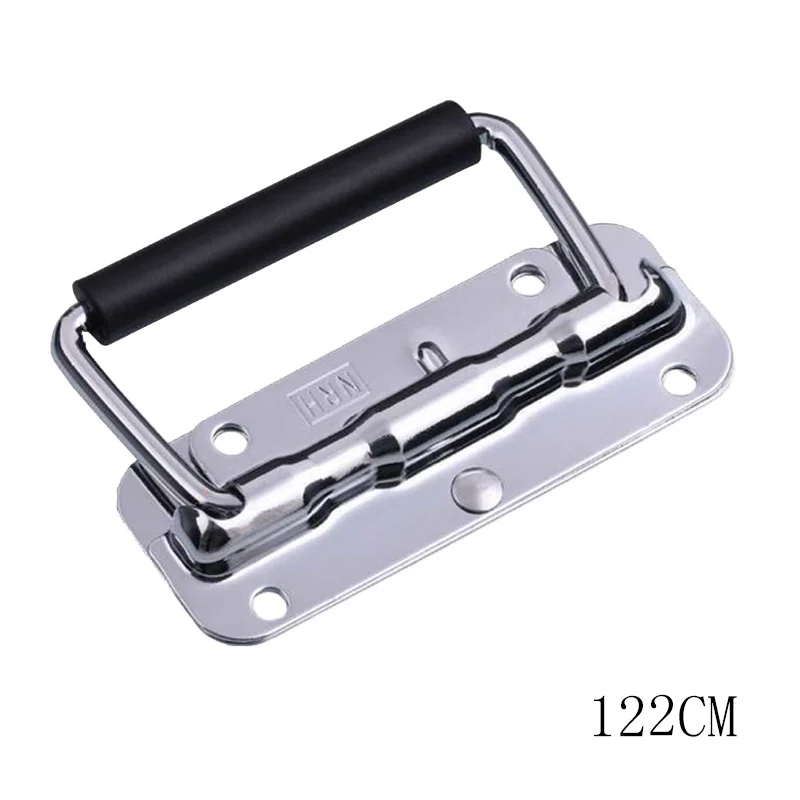 

2 Pcs Spring Loaded Drop Handle Rubber Handle Grip for Speaker Cabinet Chest Case 122*76mm