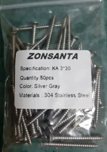 ZONSANTA-tornillos de rosca de acero inoxidable, M1.4, M1.7, M2, 3, M2.6, M3, M4, M5, M6, 304
