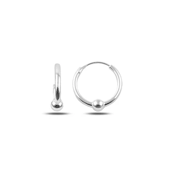 

Silver 925 Sterling 14mm Bulk Ring Earrings