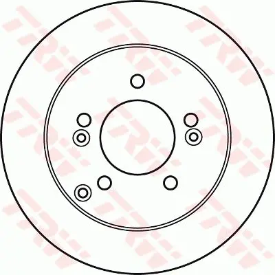 Rear disc brake KIA Carens 2.0 2.0D 05/06 TRW DF4946 |