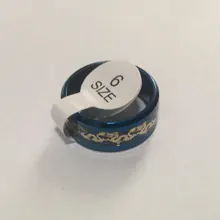 De acero de titanio anillos de dragón negro y hombre en azul regalos de boda banda de tamaño 6-12