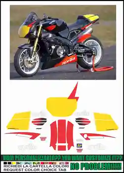 

TUONO 1000 2003 2005 R RACING FACTORY REPLICA STICKERS ADESIVI DECAL SET KIT
