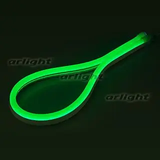 025667 Образец Гибкий неон ARL-CF2835-Classic-220V Green(26x15mm)-1m ARLIGHT