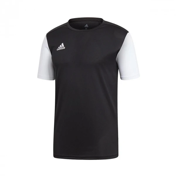 Мужская футболка с коротким рукавом для футбола Adidas ESTRO 19 JSY черный белый | Спорт и