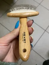 Slicker Brush Pet-Grooming-Comb Wooden Loose-Hair Removing-Mats Hair-Dogs Tangles And