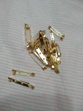 20 unids/lote 15/20/25/30/35mm hierro broche Clip Pins broche ajustes en blanco Base para la fabricación de la joyería DIY resultados Accesorios