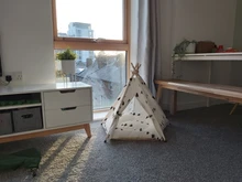 Cat Bed House Teepee Cushion Pet-Tent Puppy Available Outdoor Portable For Dog with Thick