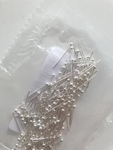 200 unids/lote 15 20 30 35 40 45 50mm bola ojo cabeza plana pines pendientes accesorios bricolaje resultados Headpins para suministros de fabricación de la joyería