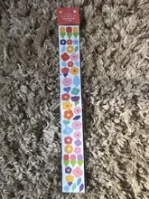 Mohamm 2 hojas de Cinta Larga de PVC y papel arcoíris de caramelo flor Cute Face Colegio estacionario tela suministros de decoración