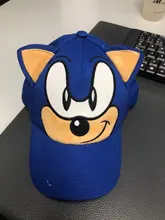 Gorra de béisbol a la moda para niños, gorro de algodón con imagen de animación de juego Popular, Sonic, 2 a 8 años, transpirable