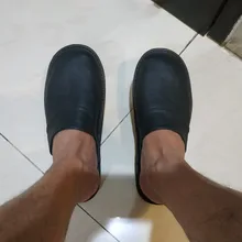 Zapatillas de casa de cuero de vaca para hombre y mujer, zapatos planos suaves de lujo, en tallas grandes