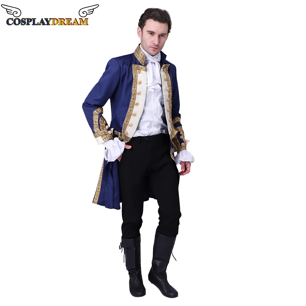 Hamilton 18th Century Colonial Military Uniform Tailcoat Costume