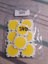 Light-Bulb Led-Source-Chip 20MM 10pcs High-Power Led Cob 3W 10W 28MM 5W 7W for DIY 240-260ma