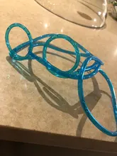 Vasos de plástico suave de pajita para broma, gafas divertidas, juguetes para bebida, fiesta de cumpleaños, 1 Uds.