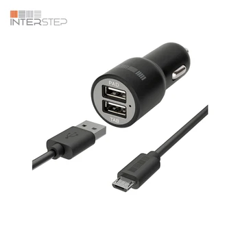 

Car charger INTERSTEP 2Usb, cable microUSB