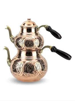 

Turkish Tea Pot Arabic Teapots Copper Tea Pot Handmade Tea Set Traditional Turkish Tea Coffee Pot Kettle Boiler Made in Turkey