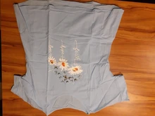 Feitong suave de algodón Blusa camisa de lino de las mujeres casuales de dibujo de margarita o-Cuello de manga corta Camisa Blusa Tops Blusa de mujer