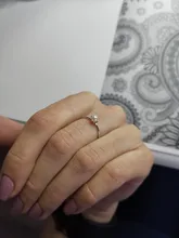 ZHOUYANG-Anillo delicado delgado de estilo minimalista con una mini perla, joyería fina, color amarillo claro dorado