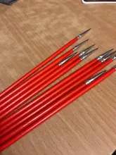 10 unids/set bien pintado a mano delgada línea de gancho pluma arte suministros bolígrafo para dibujo artístico cepillo de pintura de cepillo de Nylon acrílico pintura de la pluma