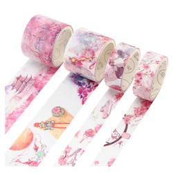 Autocollants pour carnet de notes, 15 modèles, 8 pièces/ensemble, Art et Style ancien, petite fille fraîche, matériaux, fonds de base, rubans Washi 