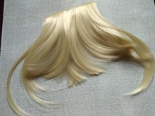 AliLeader Limpio frente falso pinza con flecos en flequillo postizo con de pelo sintético de alta temperatura