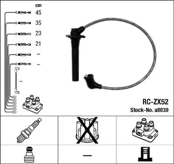 

/RC-ZX52 set ignition cable MAZDA 323 sedan V (BA)/3