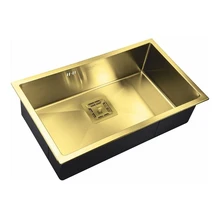 Мойка для кухни ZorG Sanitary SZR-7444 BRONZE(нержавеющая сталь, цвет бронза, габаритные размеры 740х440 мм