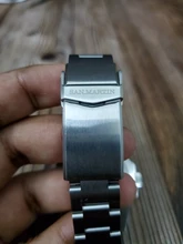 San Martin -Reloj de cuarzo con cristal de zafiro, pulsera de reloj mecánico, automático, con esfera de cerámica y con fecha